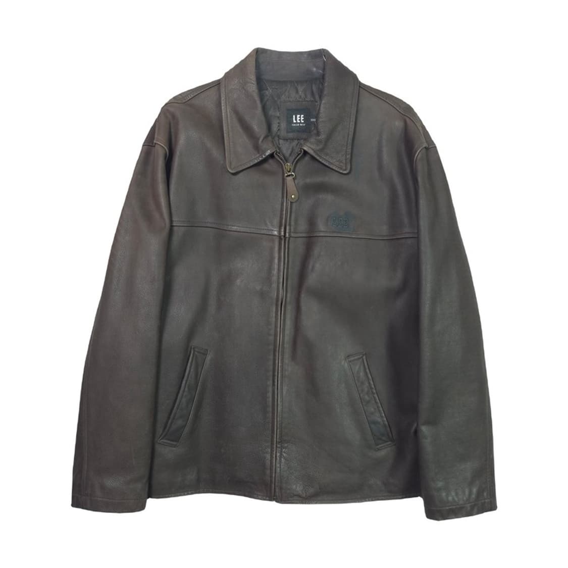 LEE 소가죽 브라운 레더 자켓 L 상품이미지1