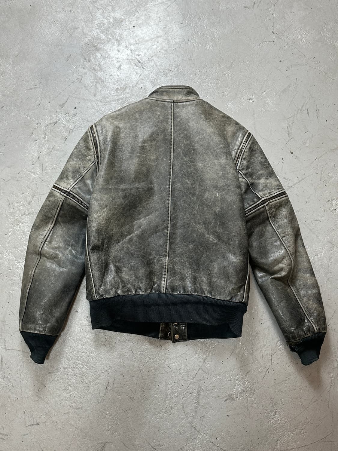 90’s Hein Gericke 디스 레더 자켓 모터사이클 바이커 자켓 상품이미지5