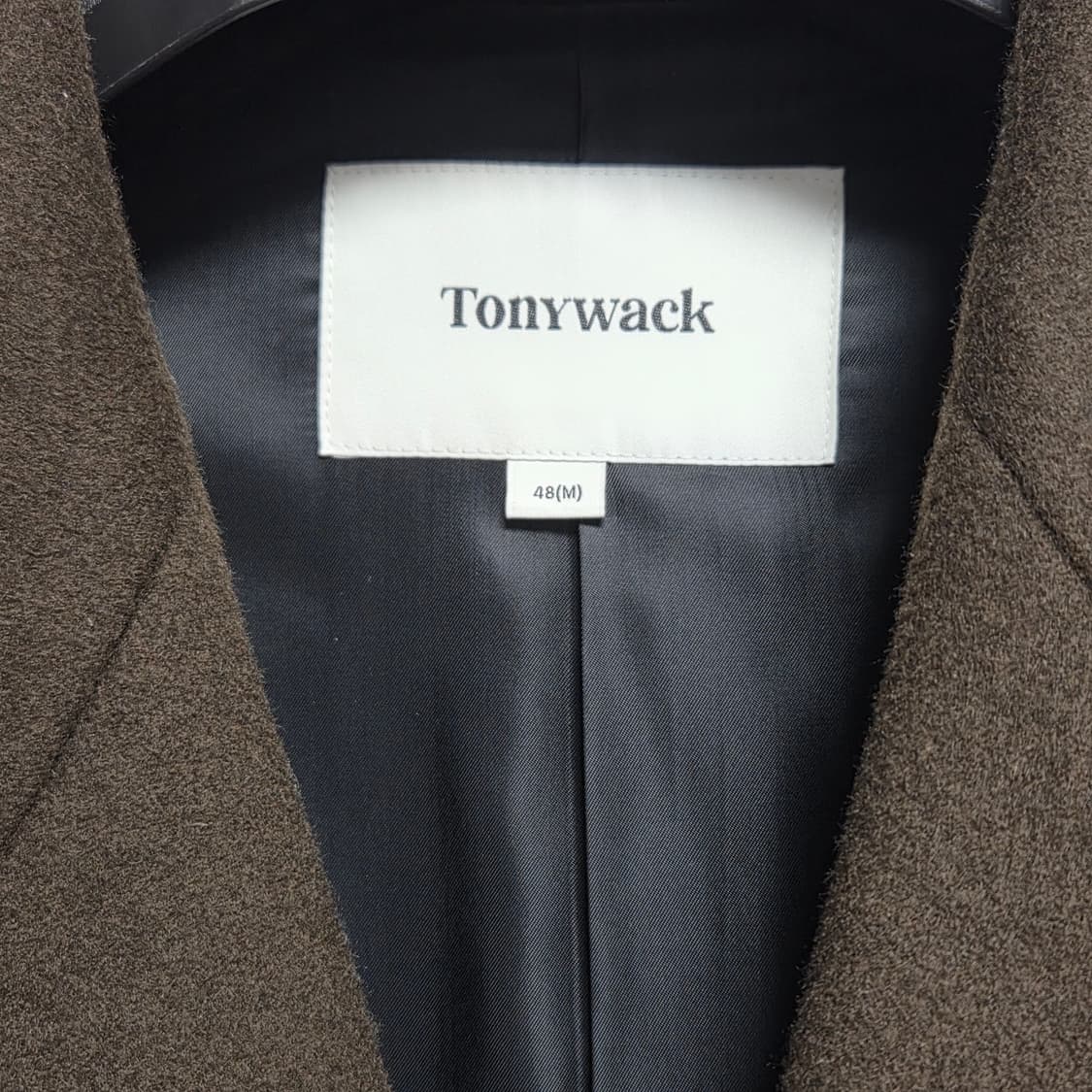 48 M) 새상품 토니웩 캐시미어 더블 코트 다크브라운 상품이미지7