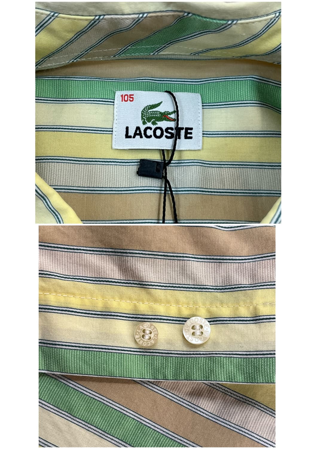라코스테 스트라이프 포켓 반팔 셔츠 105 #csz4081 상품이미지3