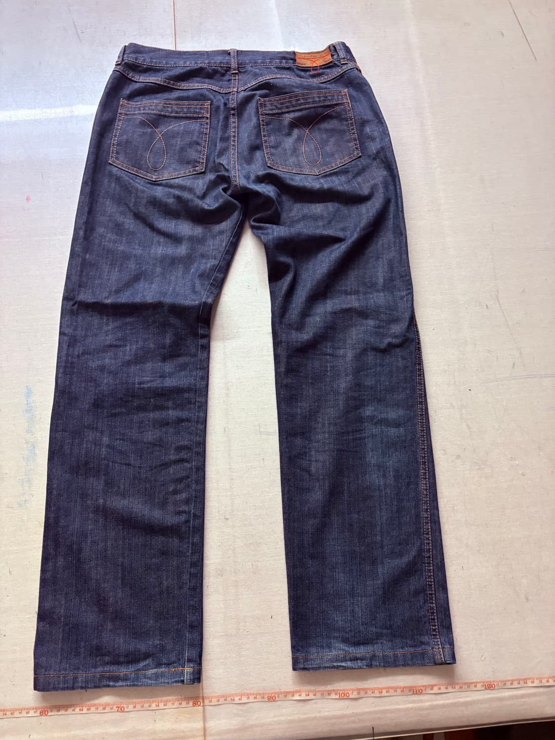 캘빈클라인 인디고 생지 세미 와이드핏 데님 팬츠 32 상품이미지2