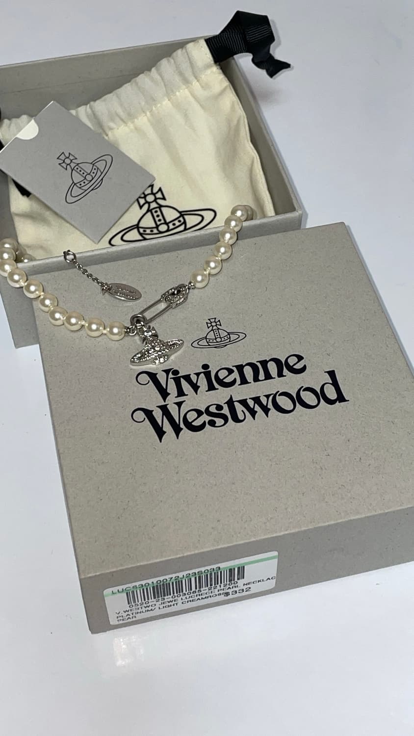 비비안웨스트우드 루크리스 펄 목걸이 진주 초커 상품이미지1