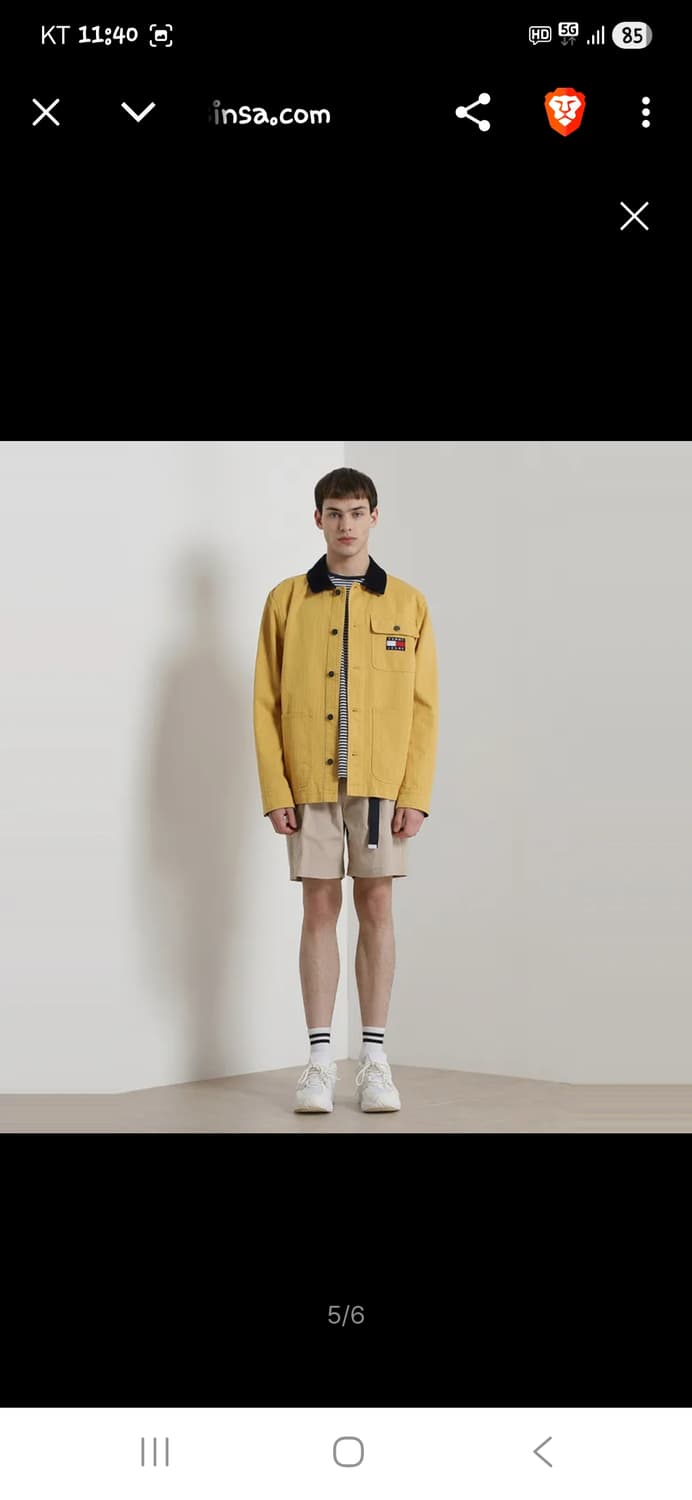 타미진스 코듀로이 카라 뱃지 코튼 자켓 s 레귤러핏  상품이미지7