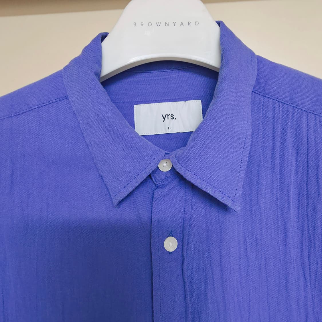 [2] 이얼즈어고 헴프 코튼 포이카 셔츠 블루 yrs 상품이미지6
