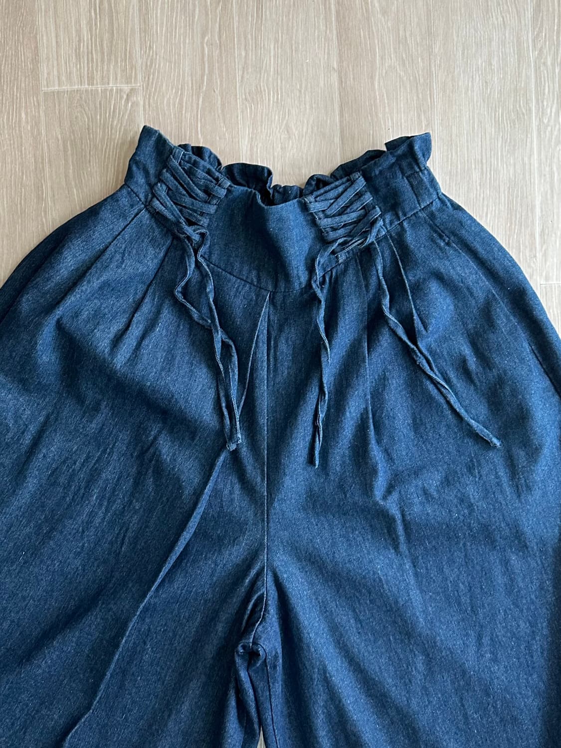 Olive des olive 더블 스트랩 와이드 데님 상품이미지7