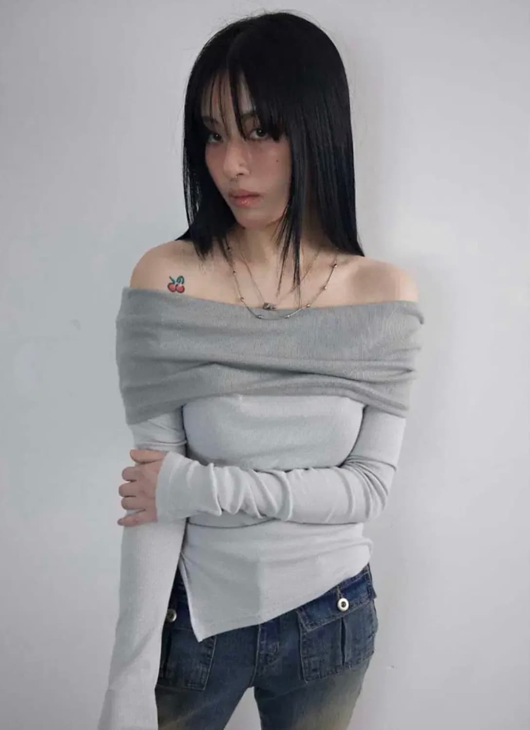 애즈온 데이지 오프숄더 민트 상품이미지1