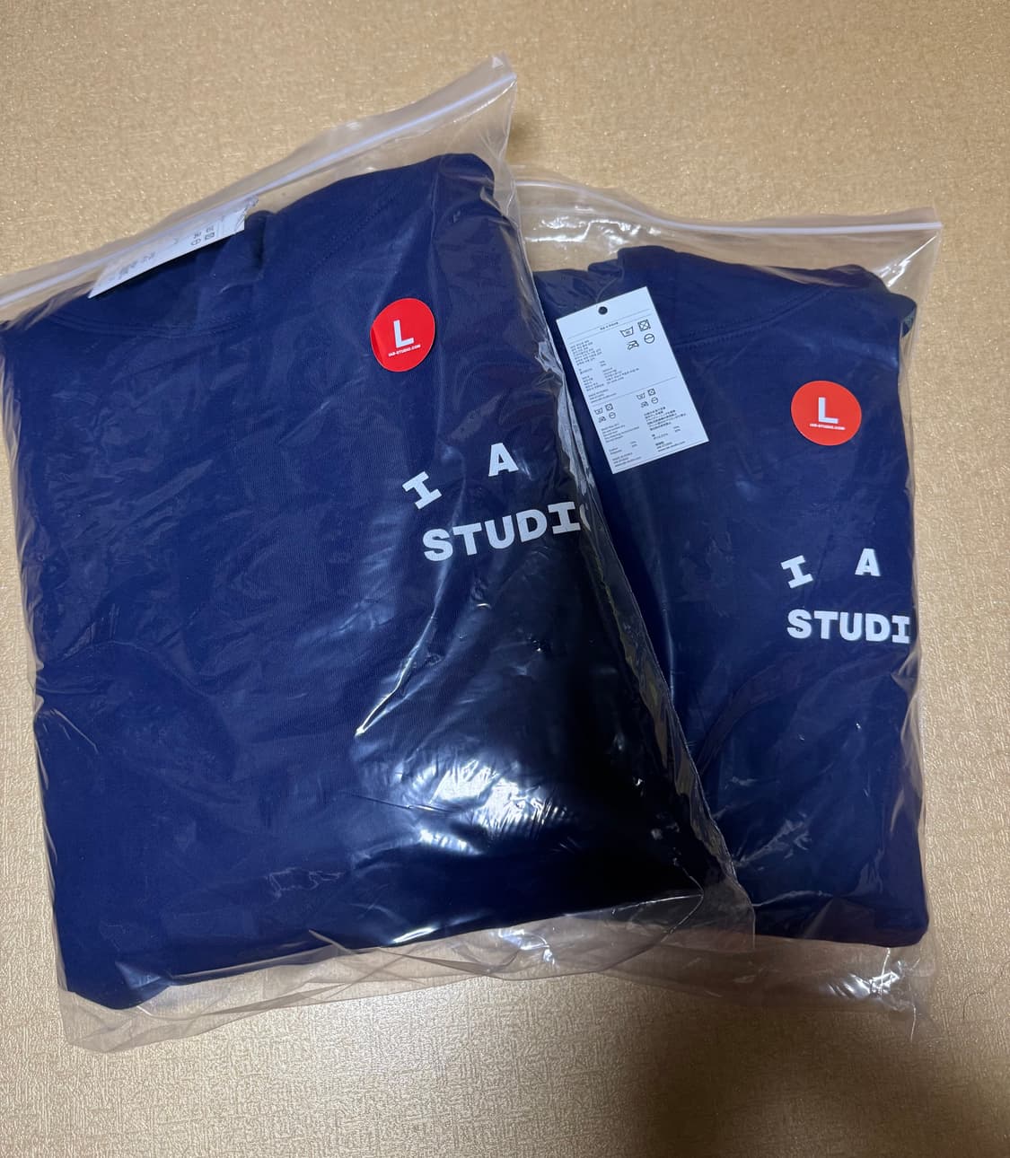 [새상품] 아이앱 스튜디오 아이앱 오리지널 후드 네이비 상품이미지1