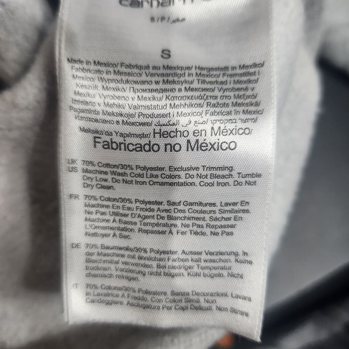 [남S]칼하트 루즈핏 기모 후드티[Y61-203] 상품이미지8