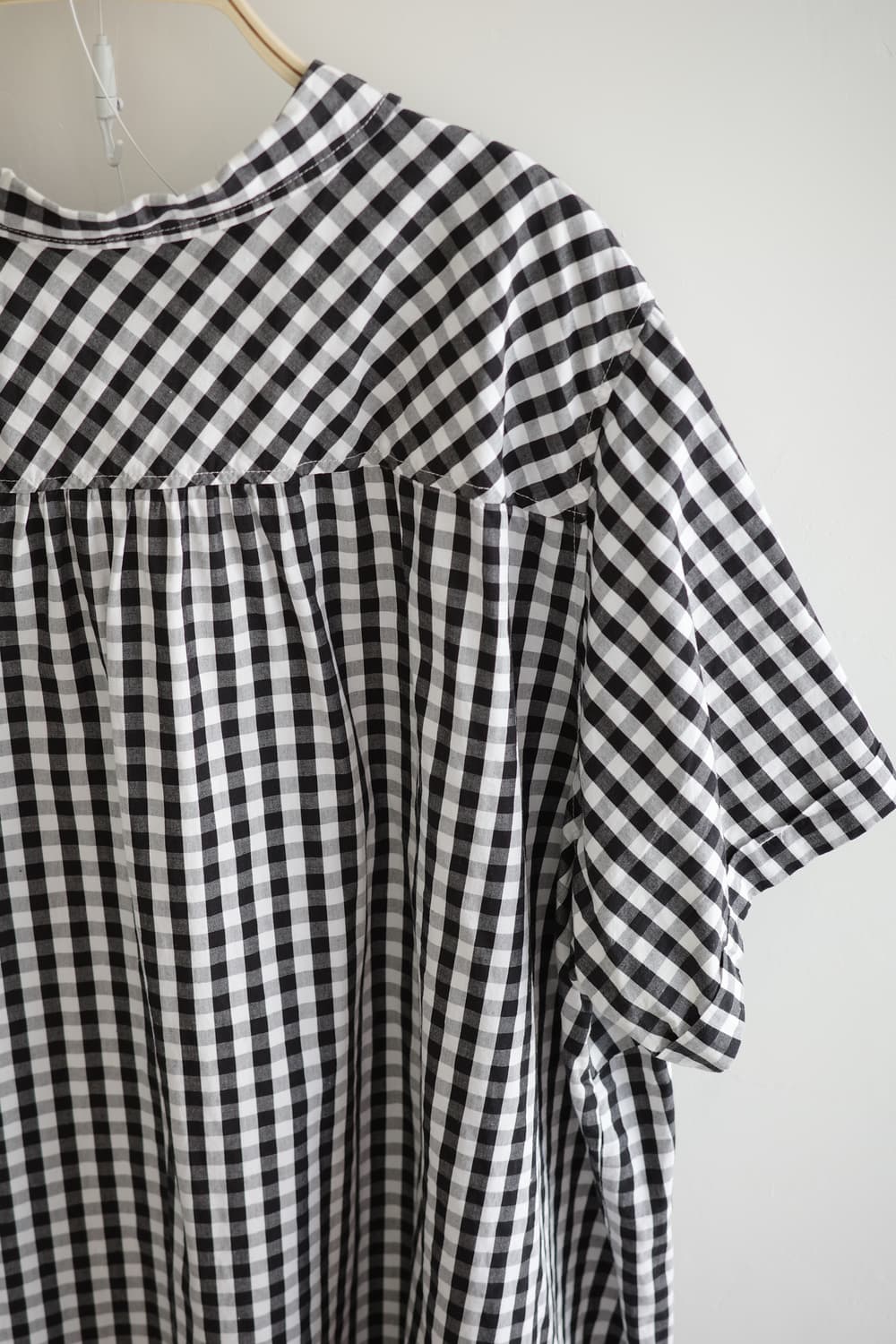 Smile Land 
• 블랙체크 둥근 카라 셔츠 원피스 상품이미지8