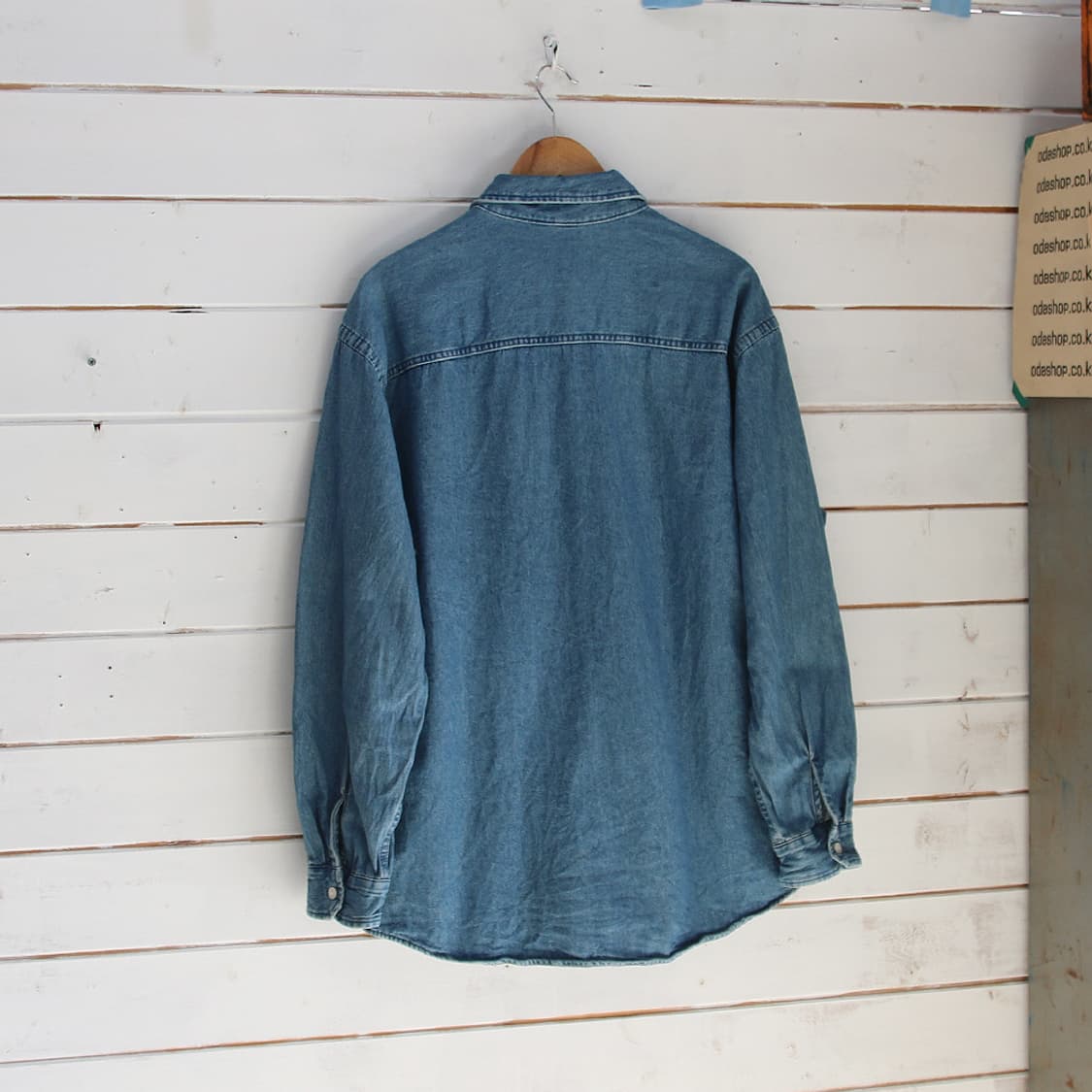 (착용컷) GU 데님 셔츠 (남성용 103) 상품이미지2