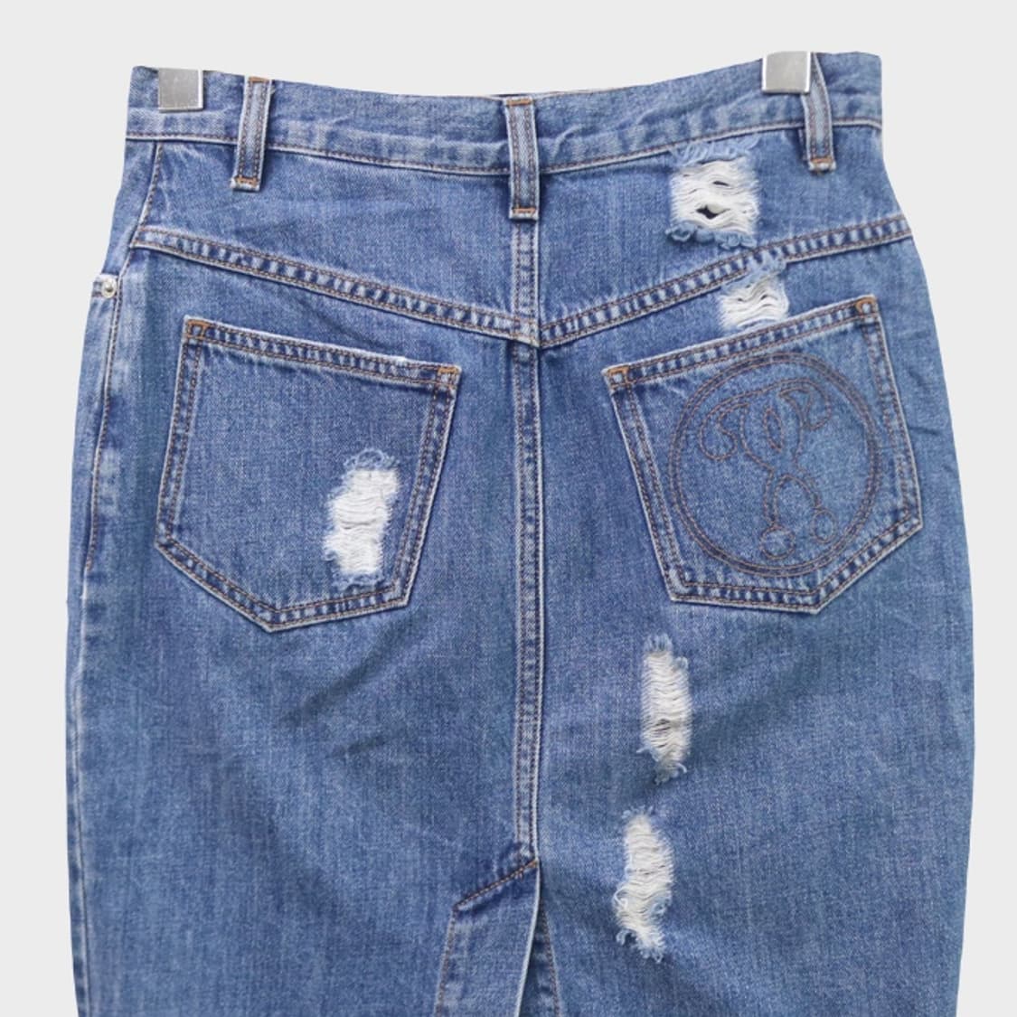 ANN DEMEULEMEESTER 데님 데미지 스커트 66400 상품이미지5