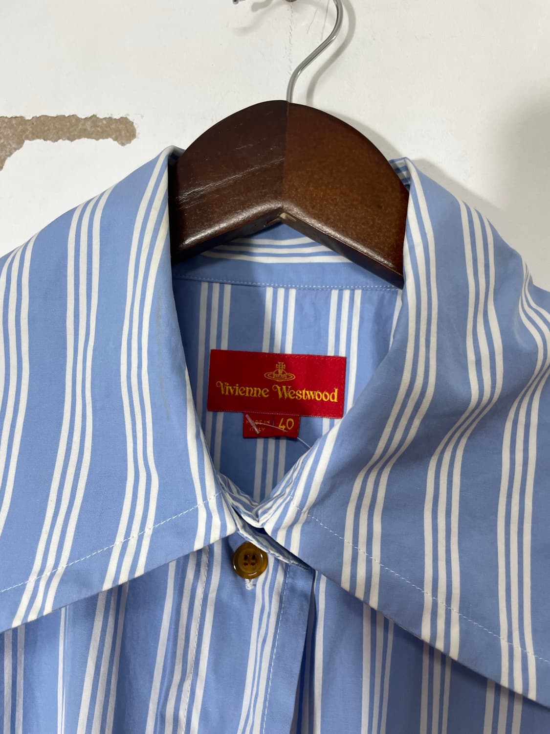 스트라이프 빅카라 블라우스  상품이미지5