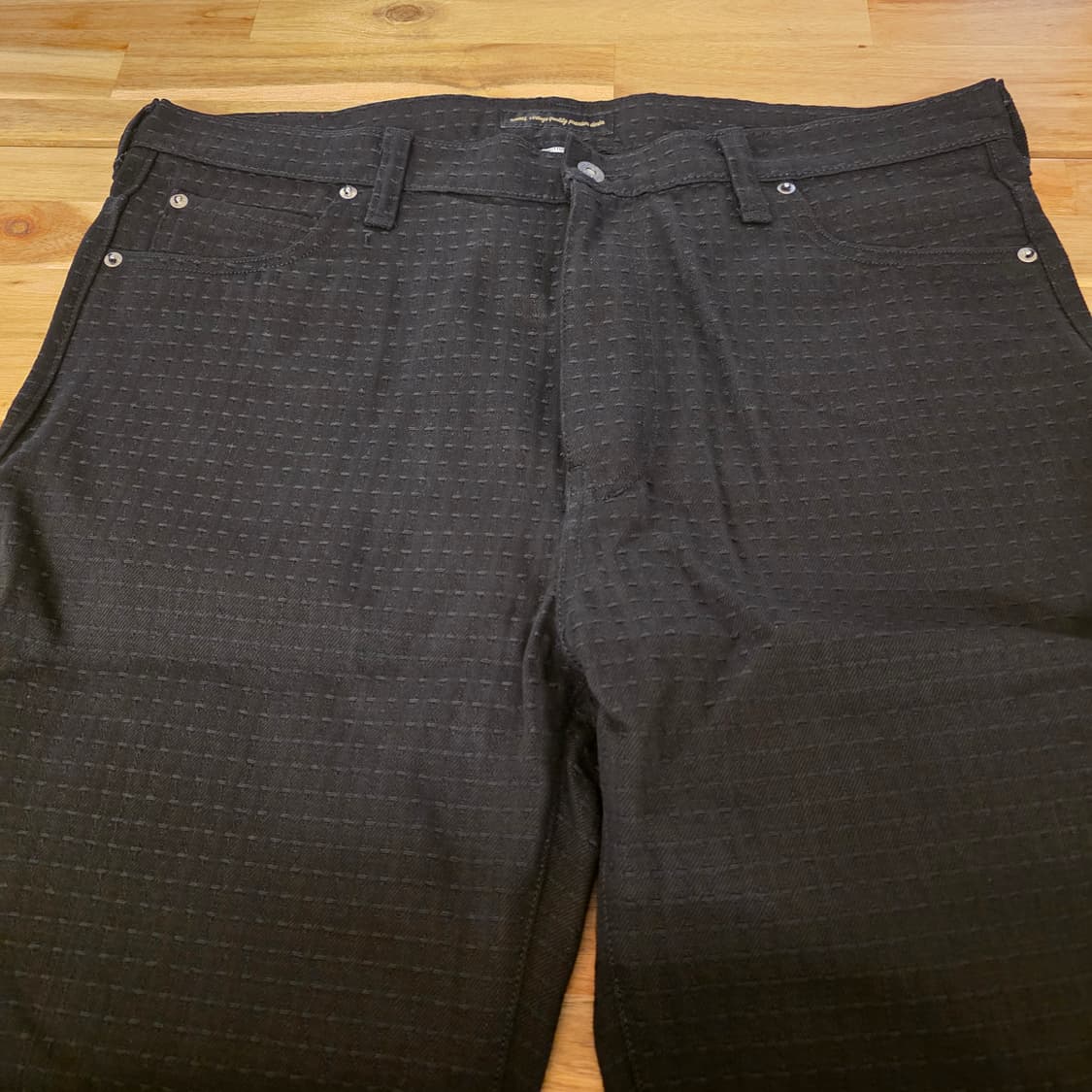 뤠쓰 X 느린양반 사시코 블랙진 논워시 36사이즈 새제품 상품이미지4