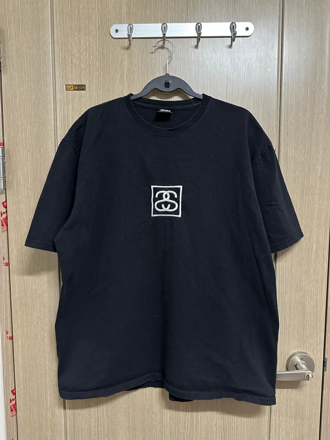 스투시 검정 반팔 티셔츠 XL 상품이미지1