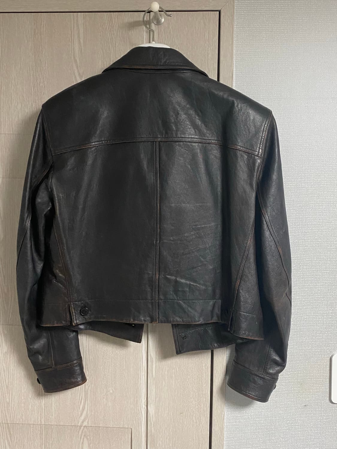 렉토 밀리터리 레더 자켓 m 팝니다 상품이미지2