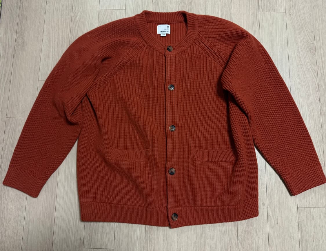 홀리선(Horlisun) 아네트 가디건 러스트 오렌지 L 상품이미지2