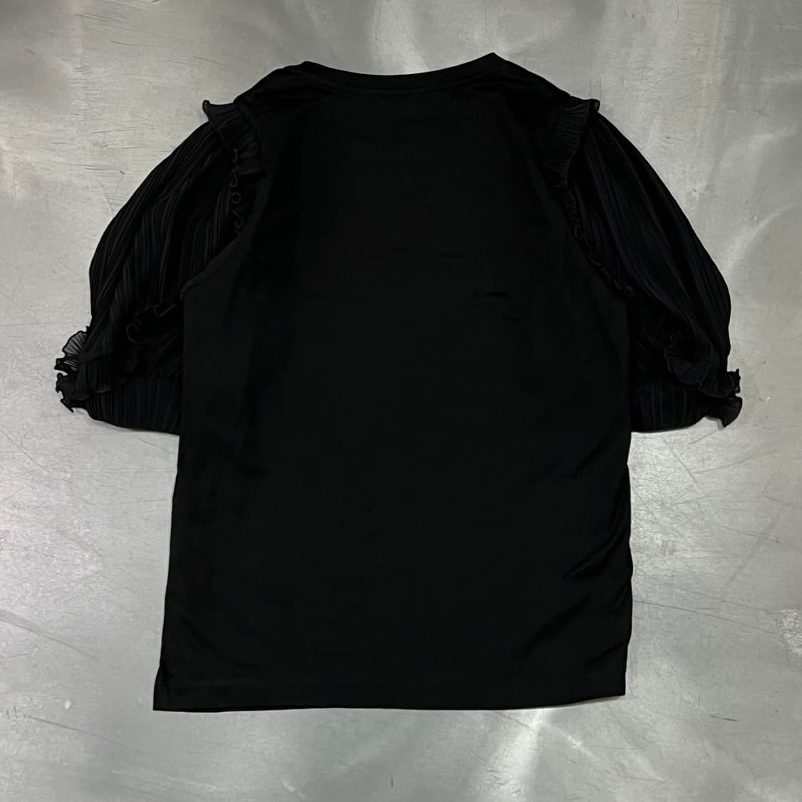  산드로 플리츠 퍼프 반팔티 y16063 상품이미지2