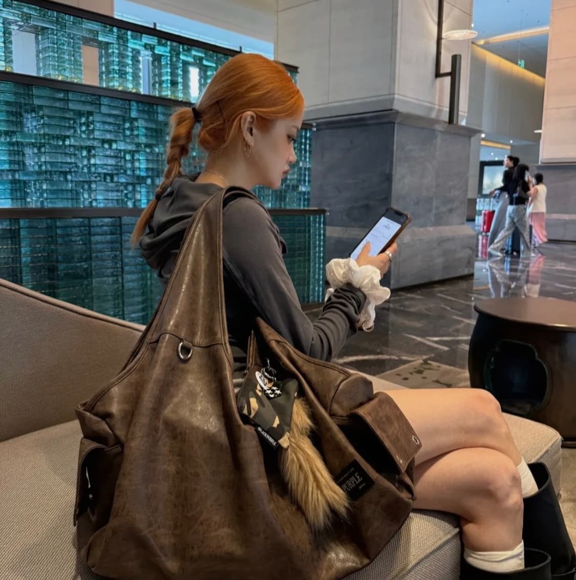 블랙퍼플 맥스포트 비키 백 MaxxPort Vicky Bag_BROWN 상품이미지3