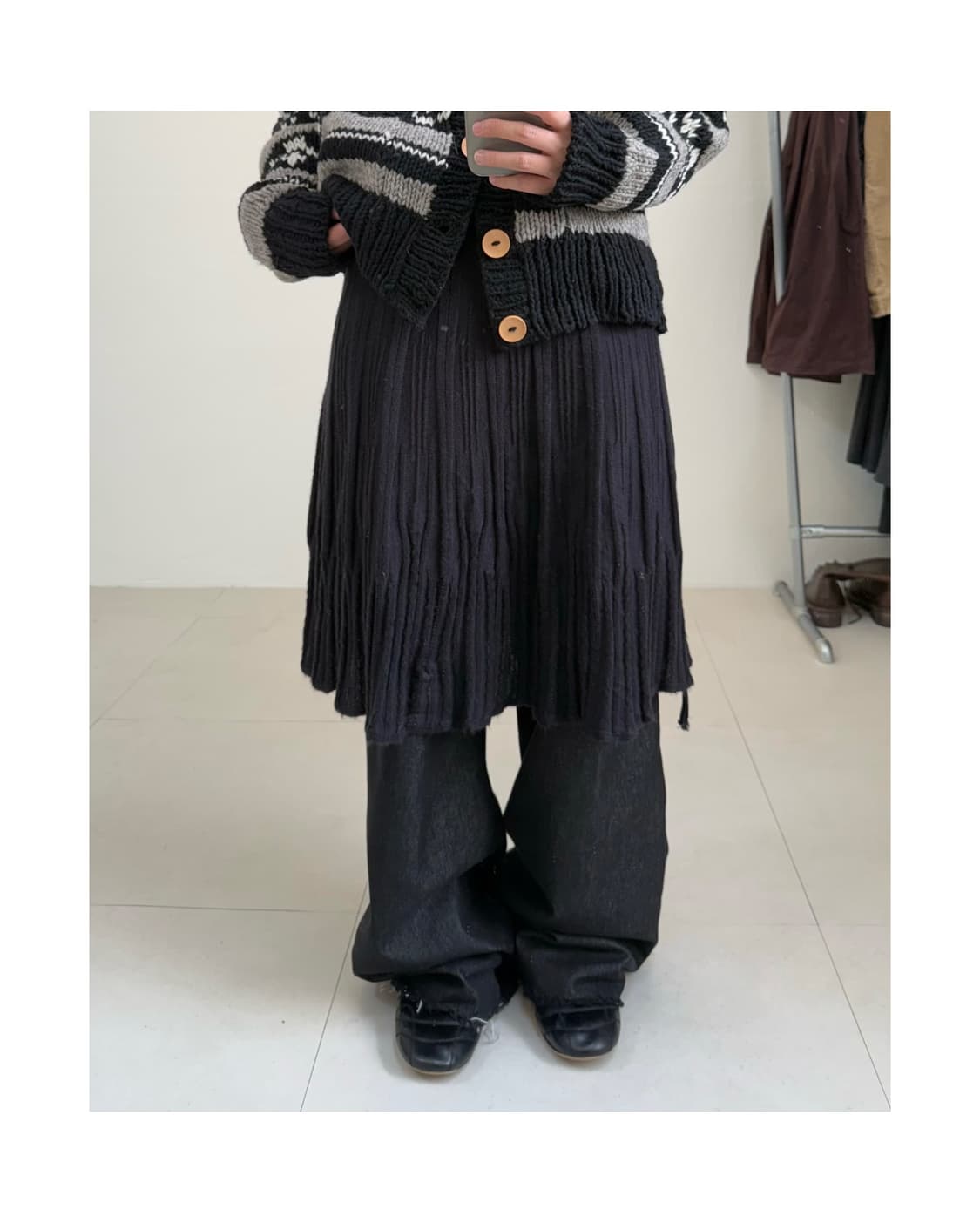 빈티지 미디 스커트 상품이미지1