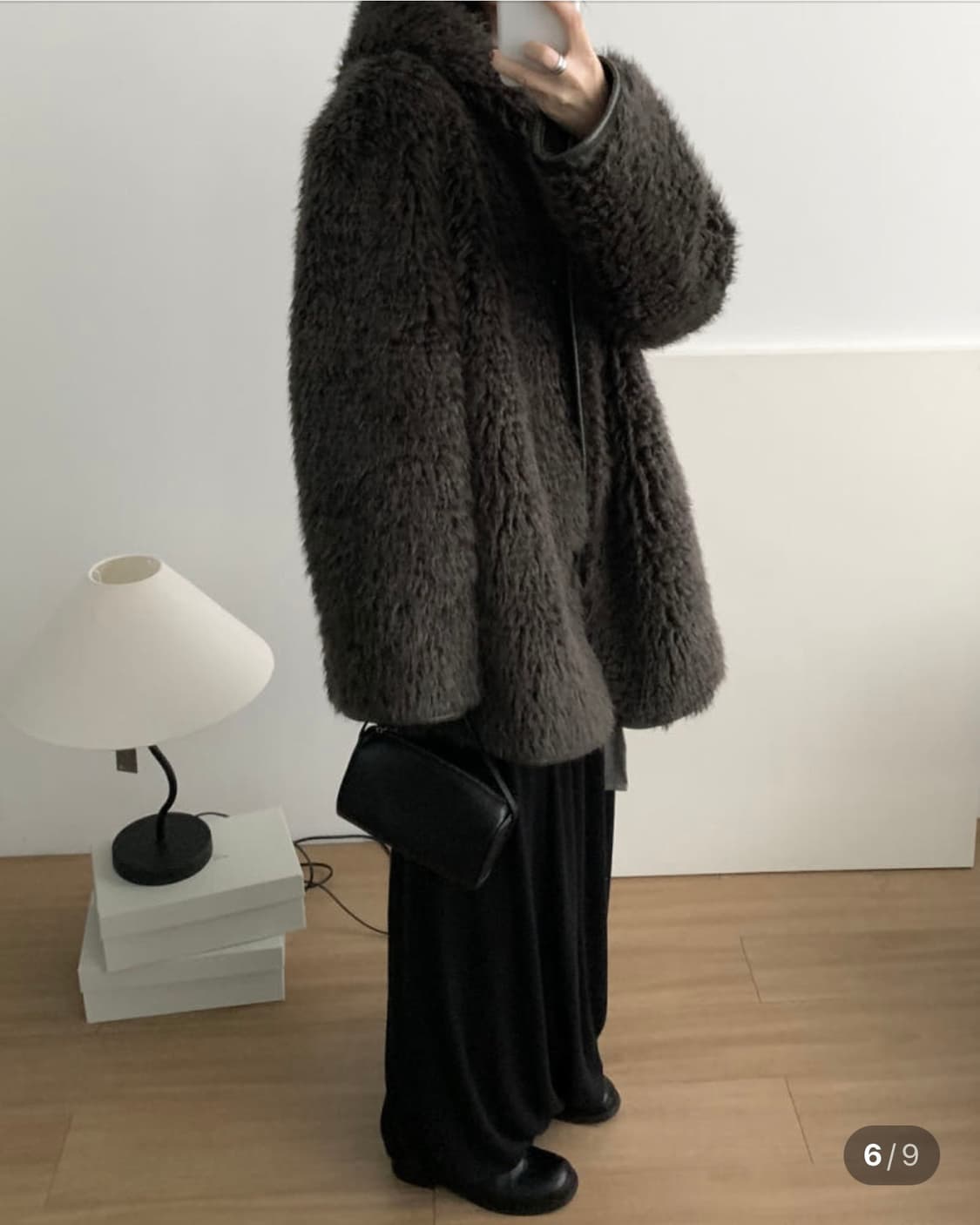 바스켓 컬리 후드 무스탕 상품이미지4