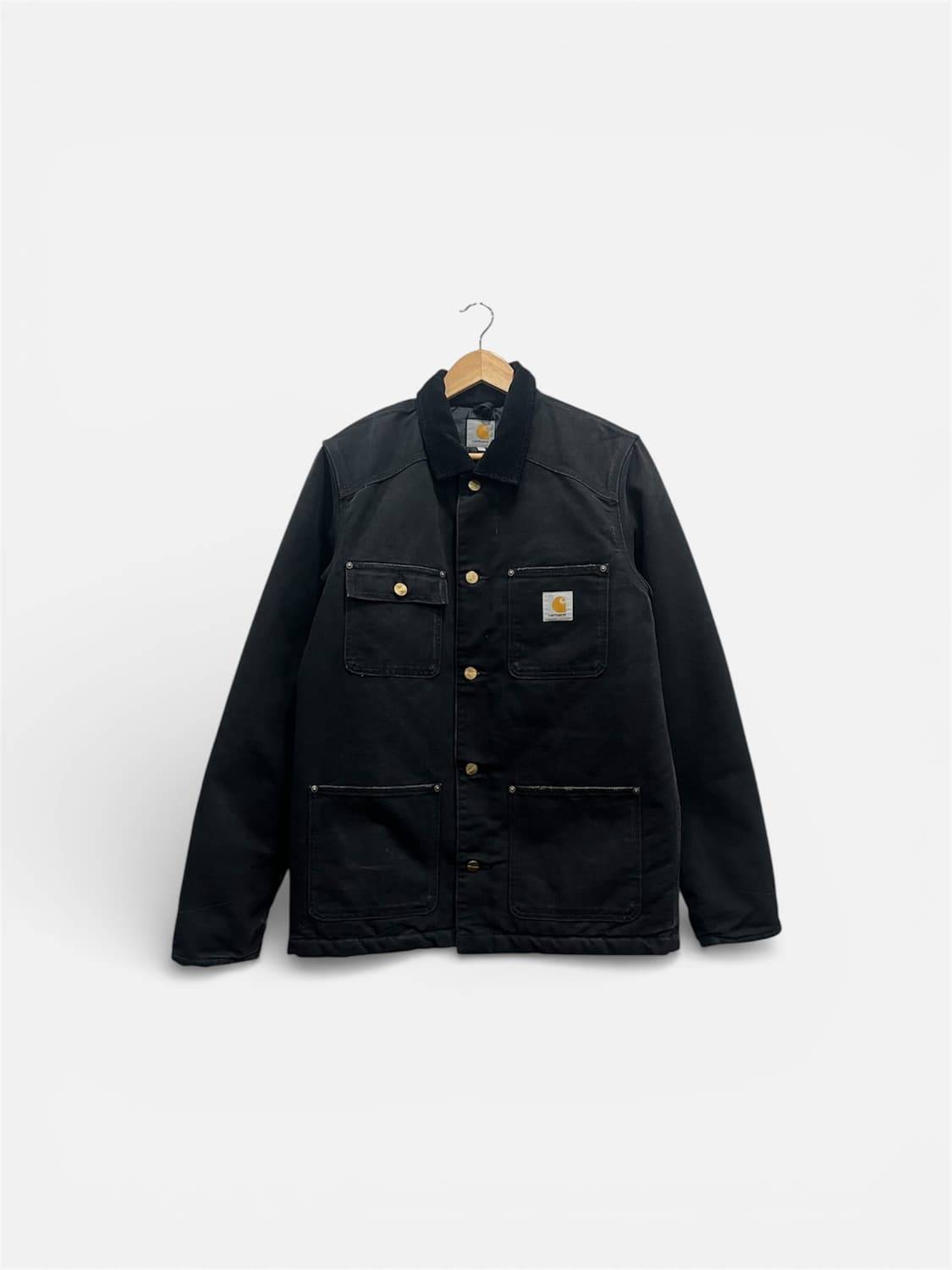 칼하트 초어자켓 코듀로이 퀼팅안감 워크자켓 M 블랙 상품이미지1