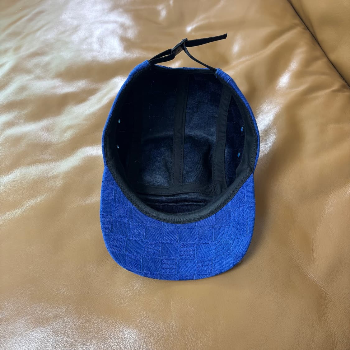 Supreme 슈프림 캠프캡 모자 (Checkerboard Navy) 상품이미지6