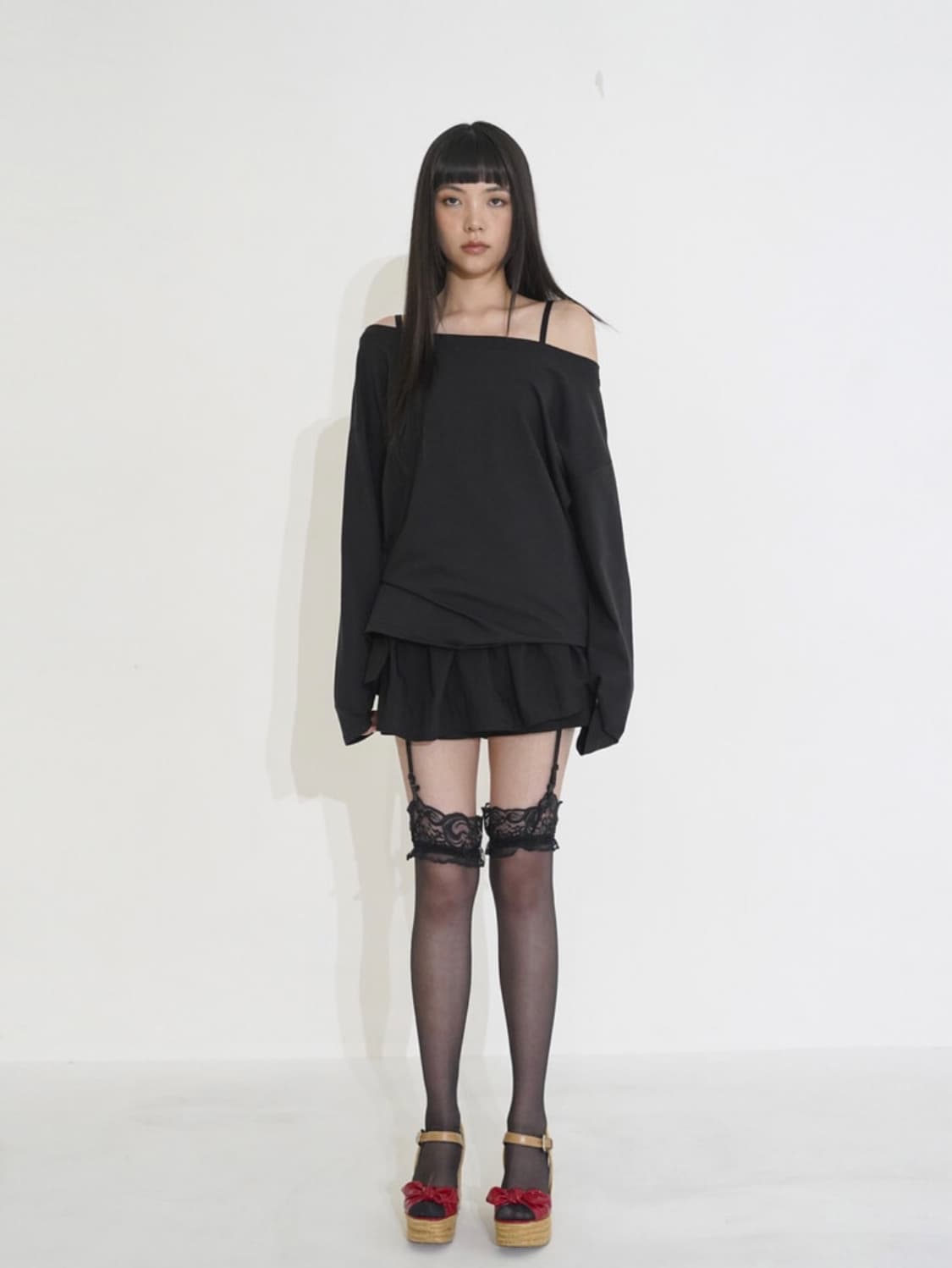 wsc archive recycle one shoulder tee 상품이미지1