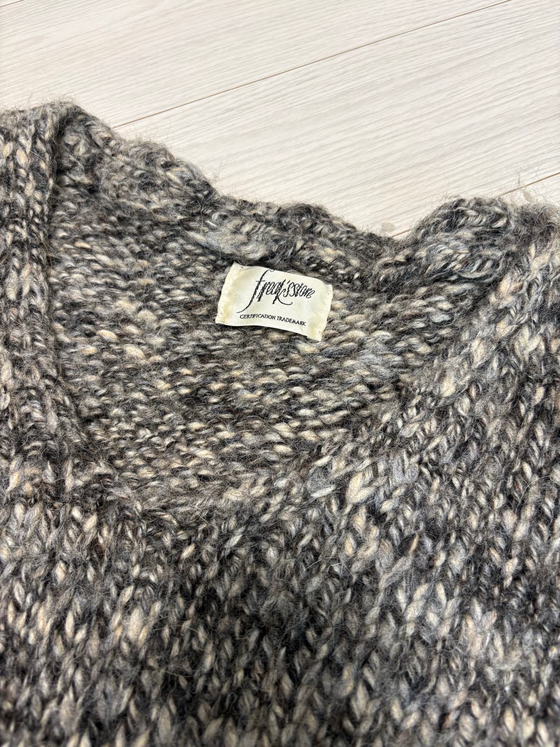 빈티지 프릭스토어 니트 브이넥 스웨터 44-55사이즈 상품이미지2