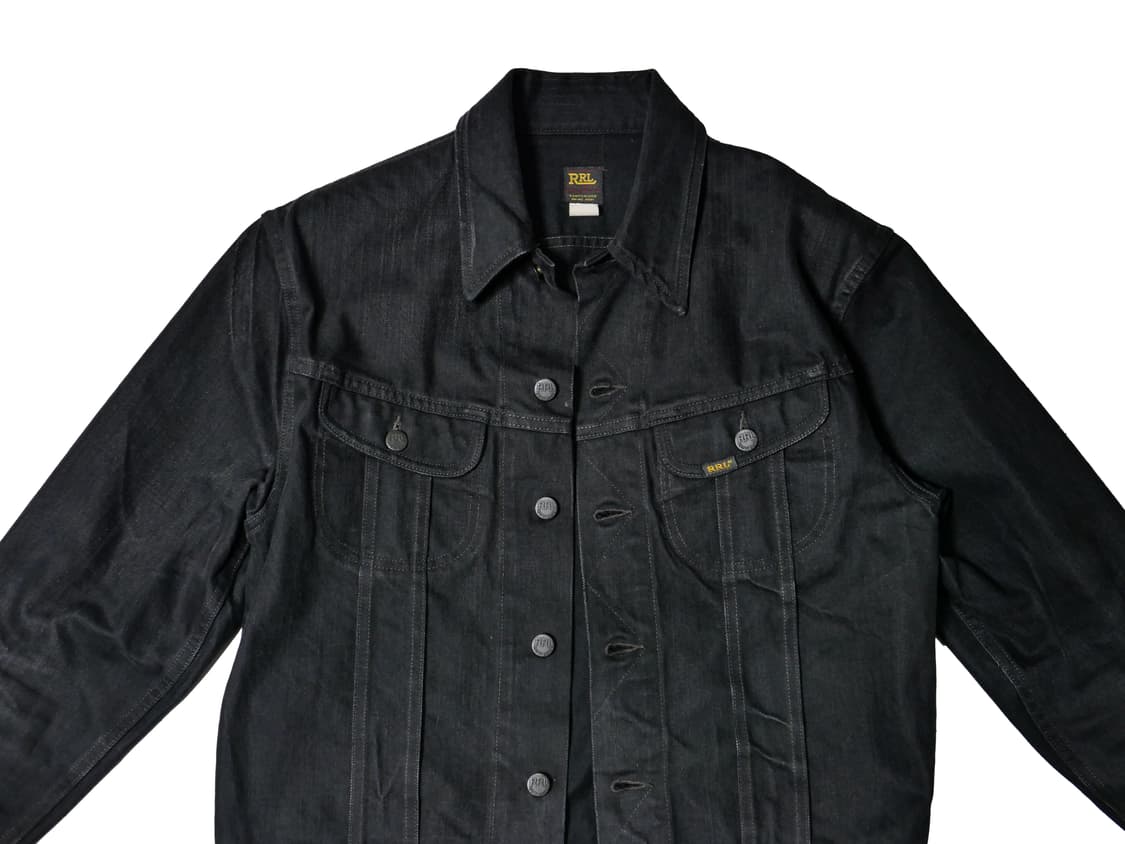 더블알엘 LOT271 데님자켓 블랙 상품이미지1