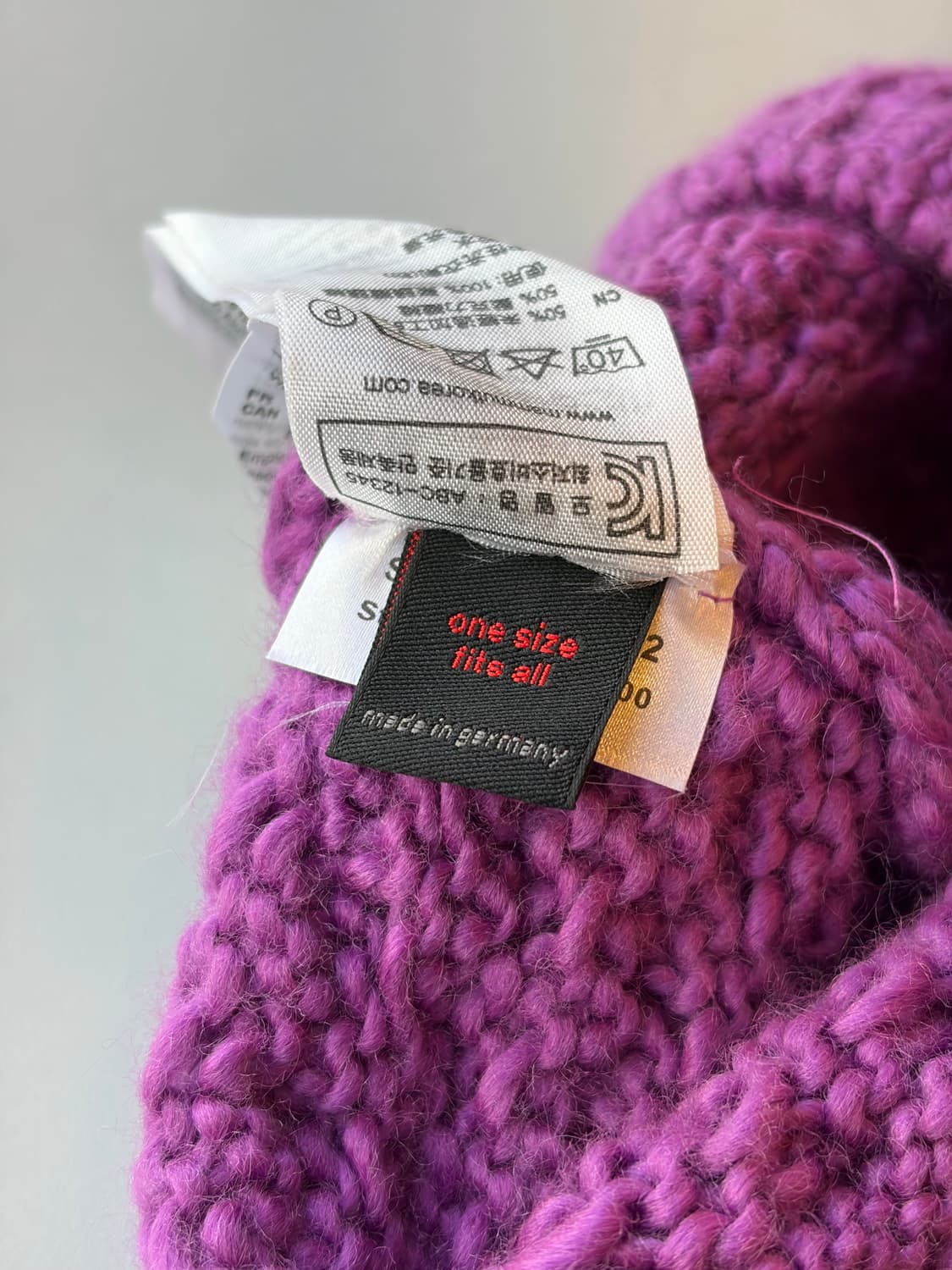 올드 마무트 mammut 퍼플 플리스 비니 (독일산) 상품이미지6