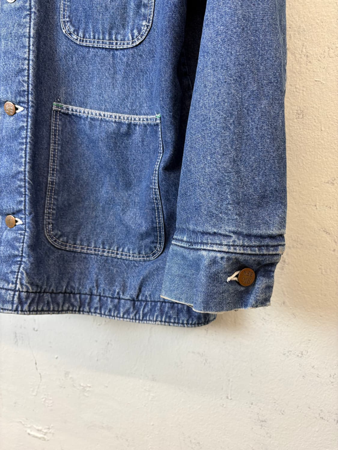 빅벤 랭글러 80s USA 데님 블랭킷 커버올 자켓 상품이미지6