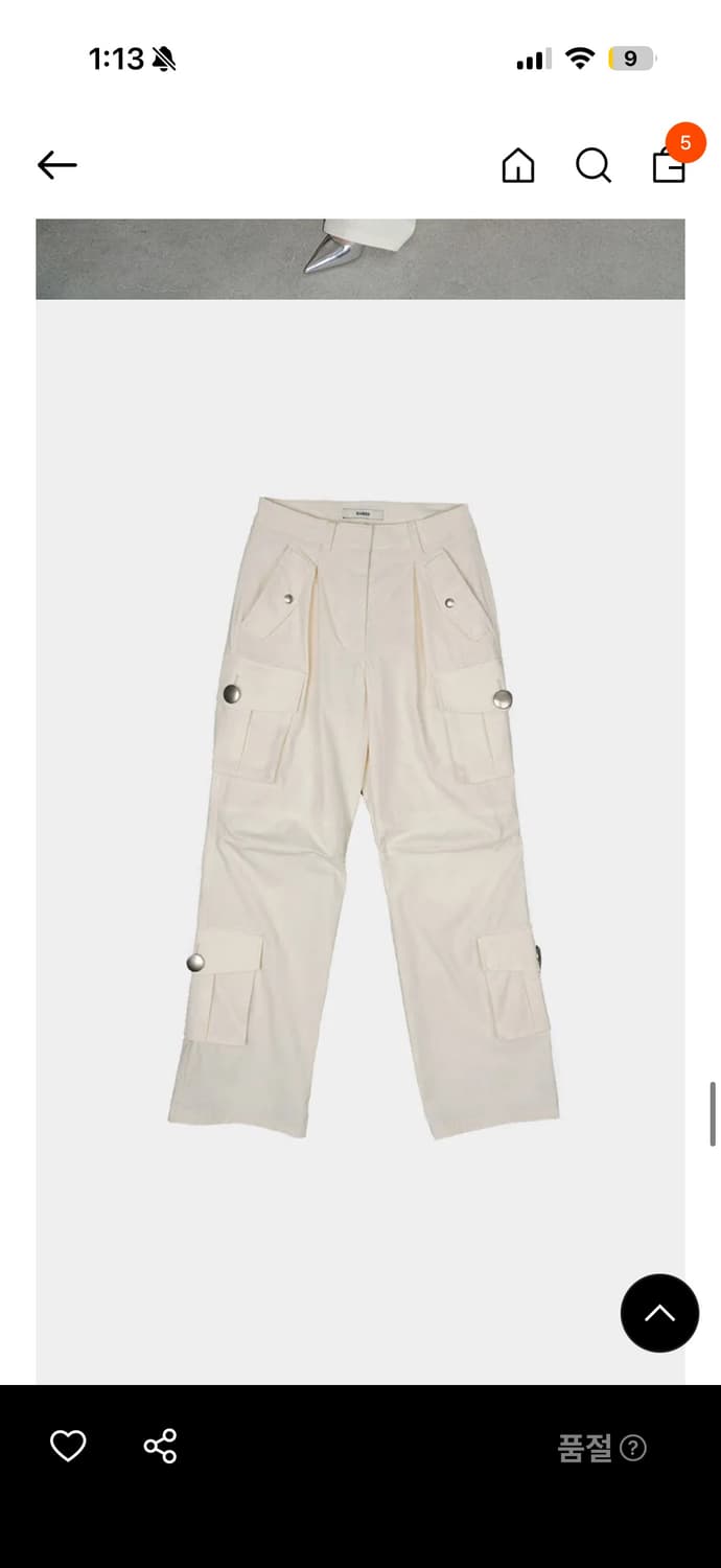 데어드 카고팬츠 새상품 M 상품이미지2