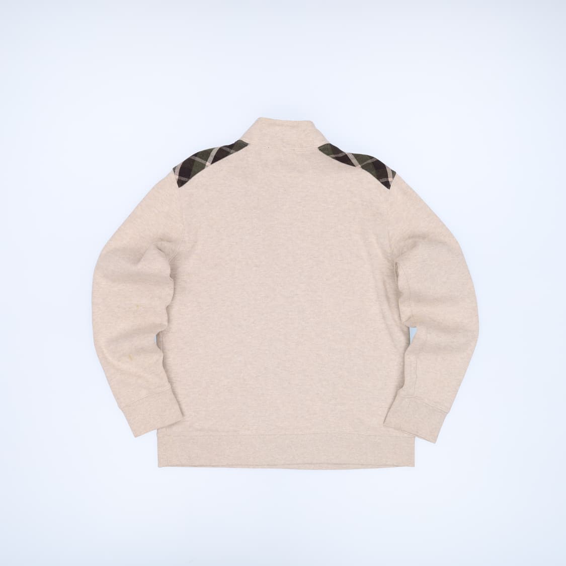 100 헤지스 숄더 체크 반폴라 하프넥 니트 4231 상품이미지2