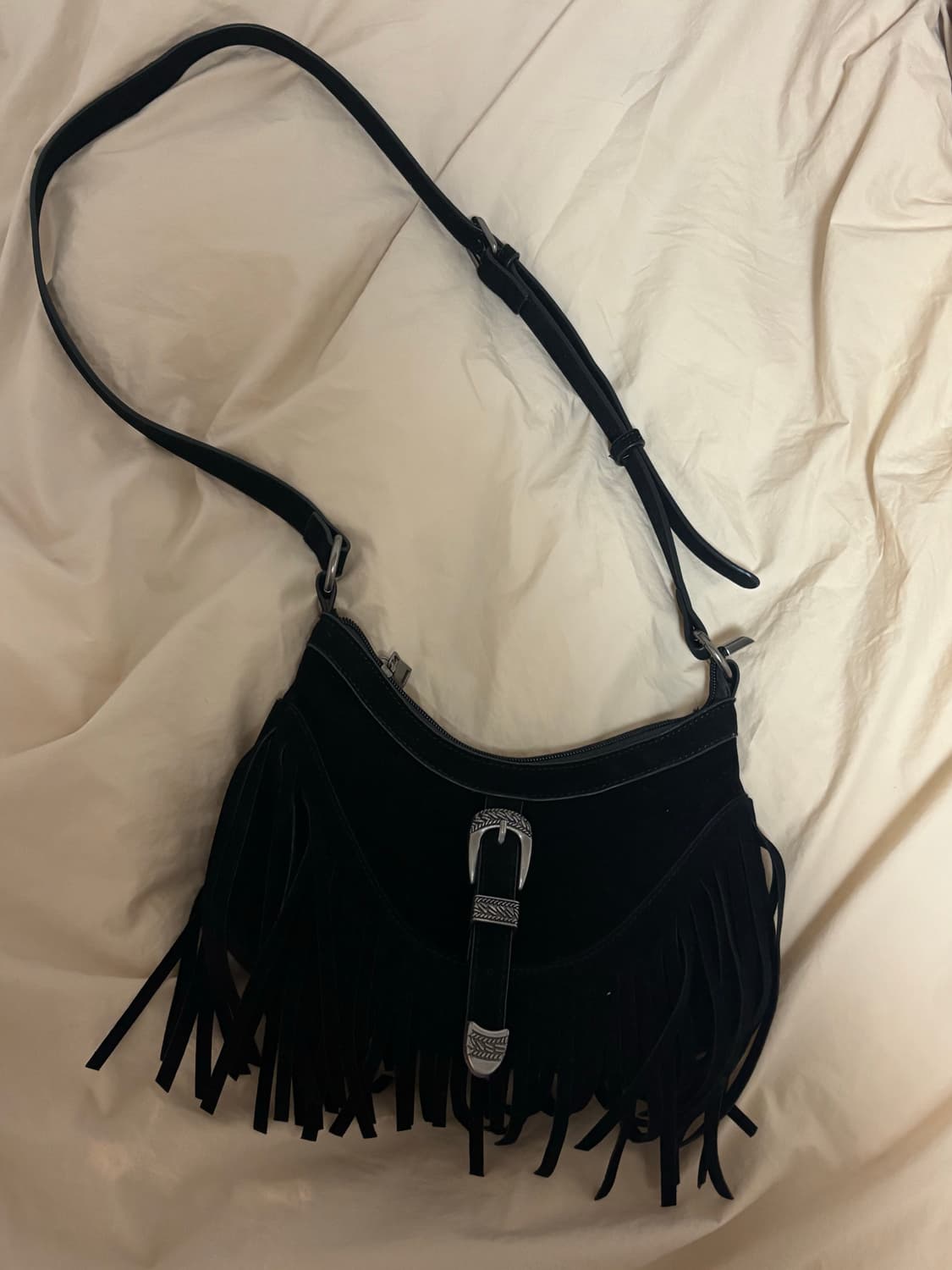 태슬 스웨이드 크로스백 가방 상품이미지3