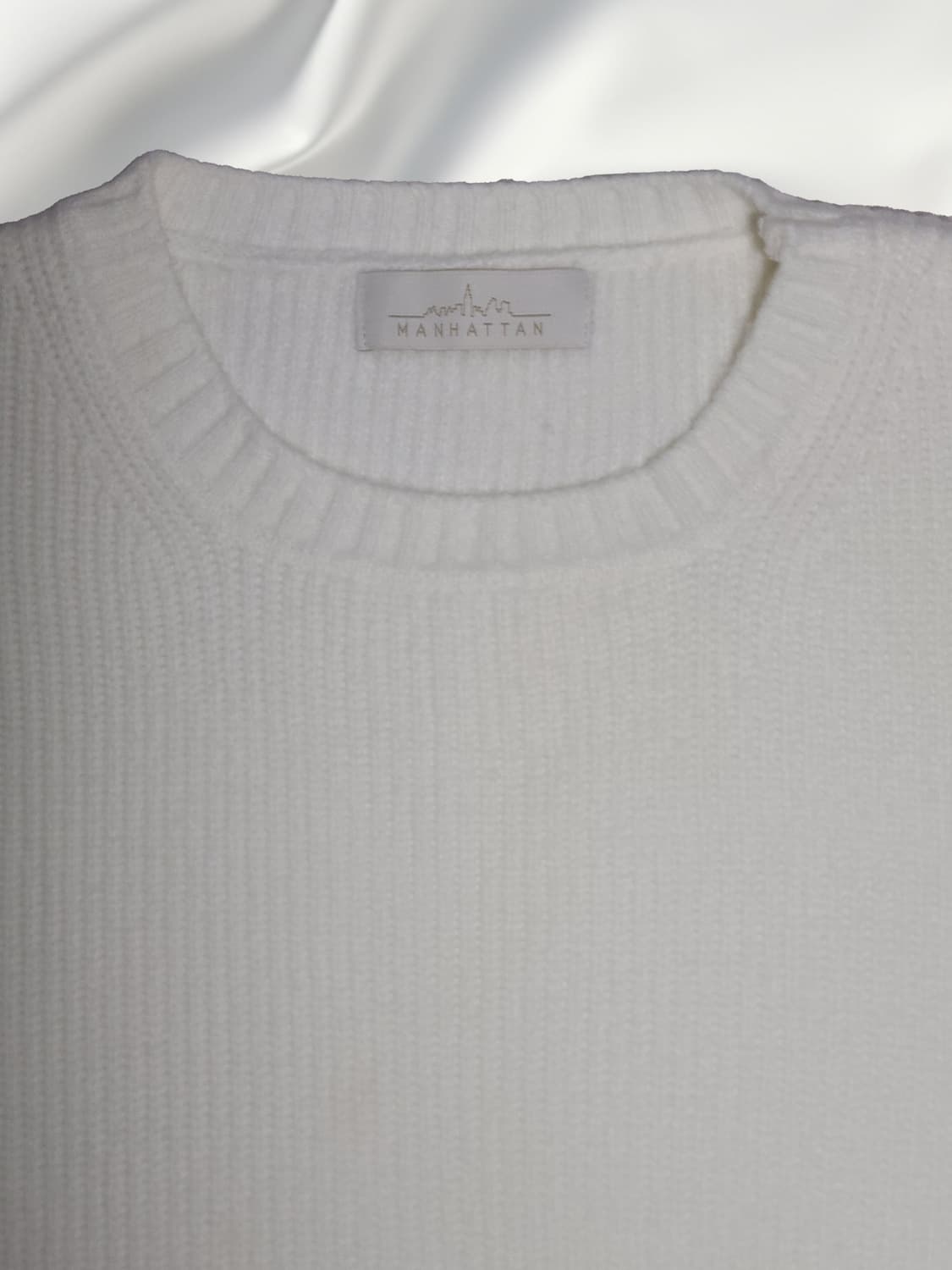 WELLMADE 웰메이드 반팔 니트 (아이보리) 상품이미지2