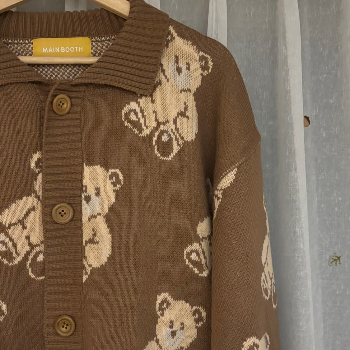 메인부스 테디베어 가디건 상품이미지1