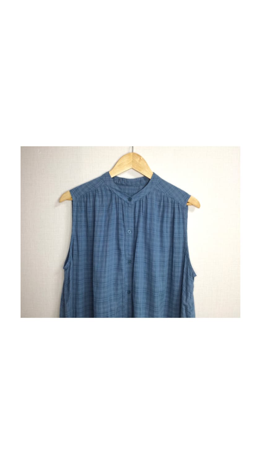 빈티지 차이나카라 슬리브리스 블루 원피스 상품이미지2