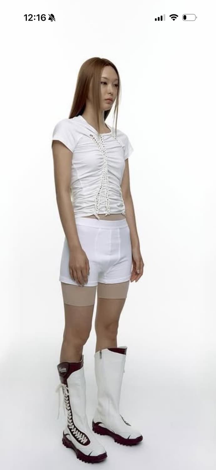 카시코 꼬임 반팔 탑 상품이미지1