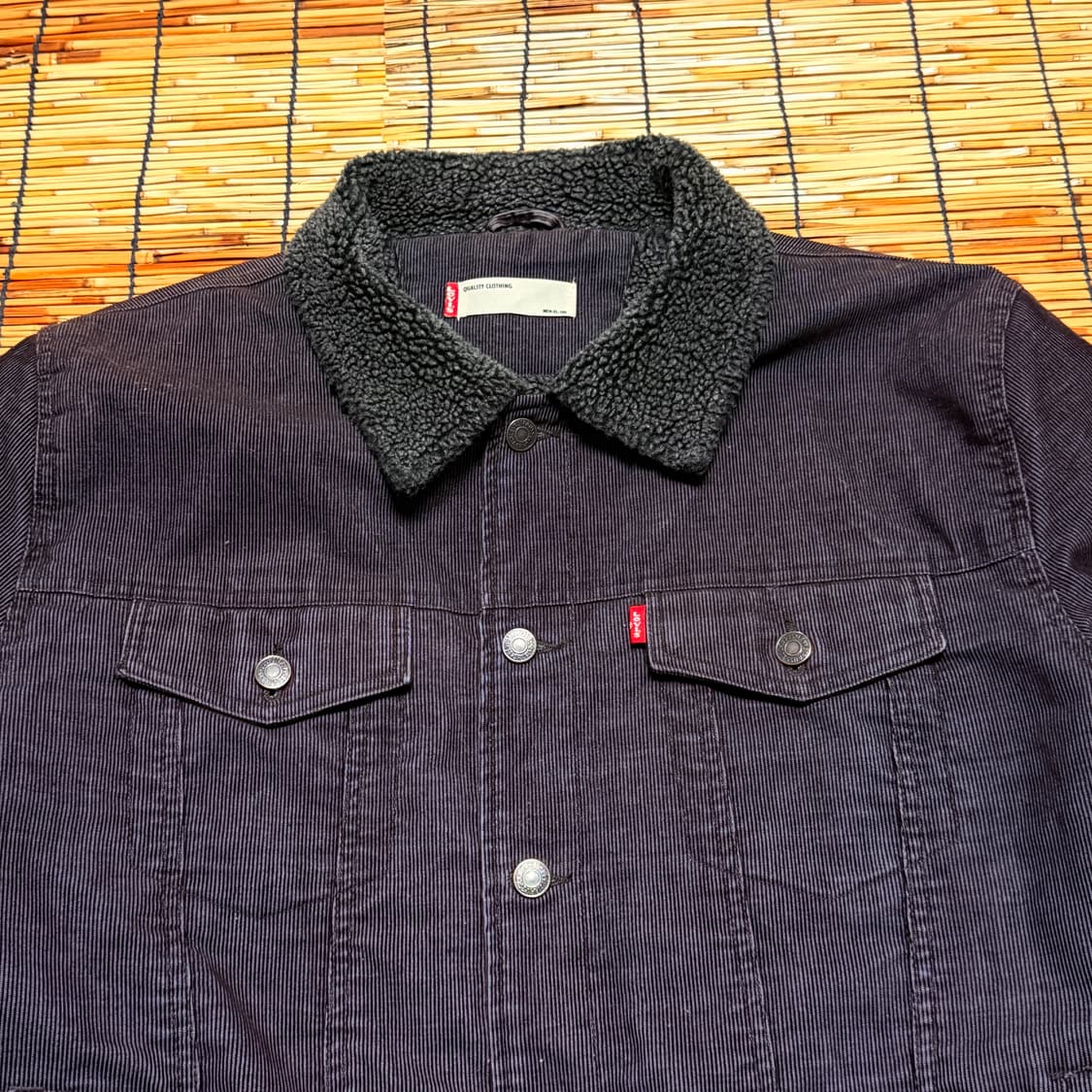 리바이스 챠콜 코듀로이 type 3 쉐르파 자켓 XL 상품이미지4