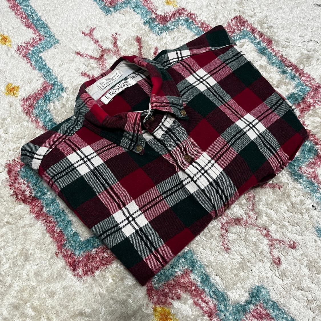 90s HEAVY COTTON FLANNEL 헤비코튼 플란넬 셔츠 상품이미지1