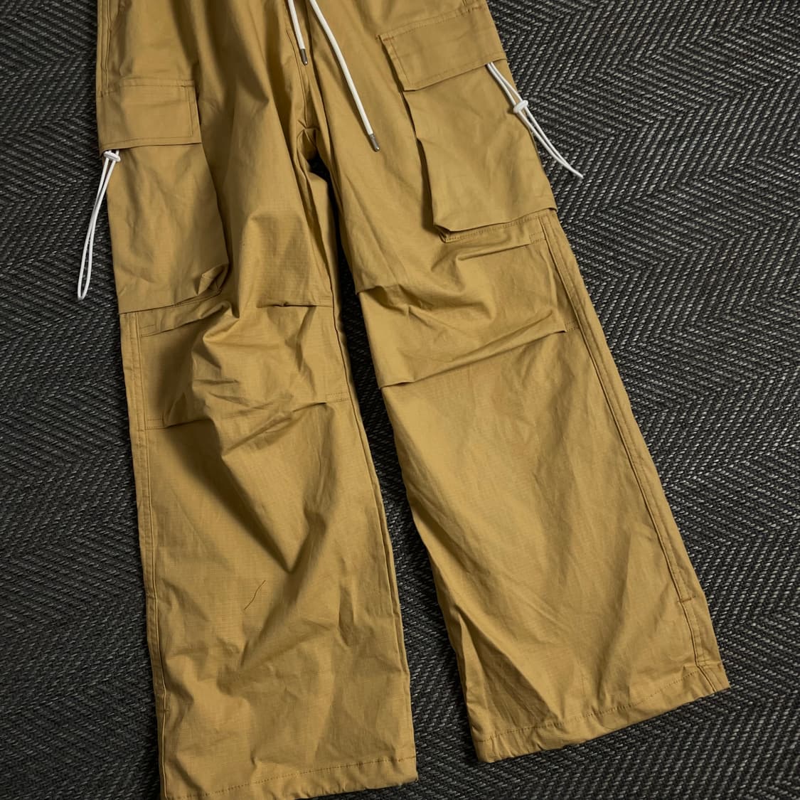 빈티지 카고 퍼티그 립스탑 스트링 팬츠o 3404 상품이미지2