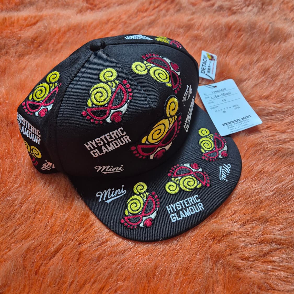Hysteric glamour 히스테릭 미니 스냅백 모자 키즈56cm 상품이미지4