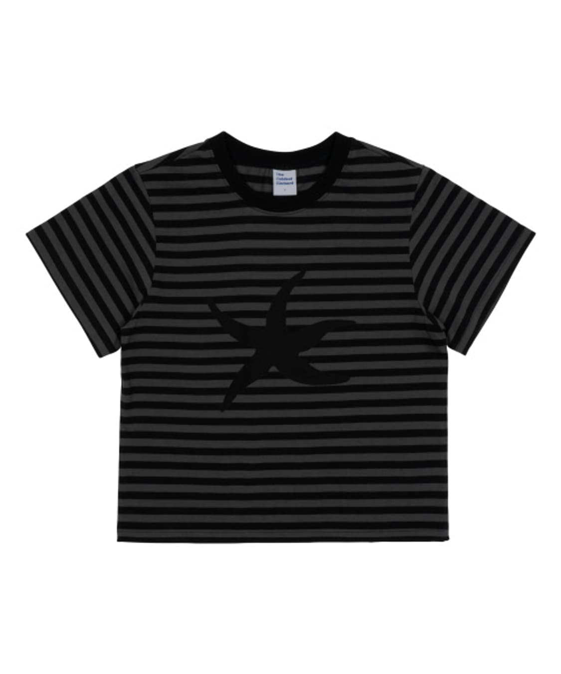 [M] 더콜디스트모먼트 스타피쉬 스트라이프 티 블랙 상품이미지1