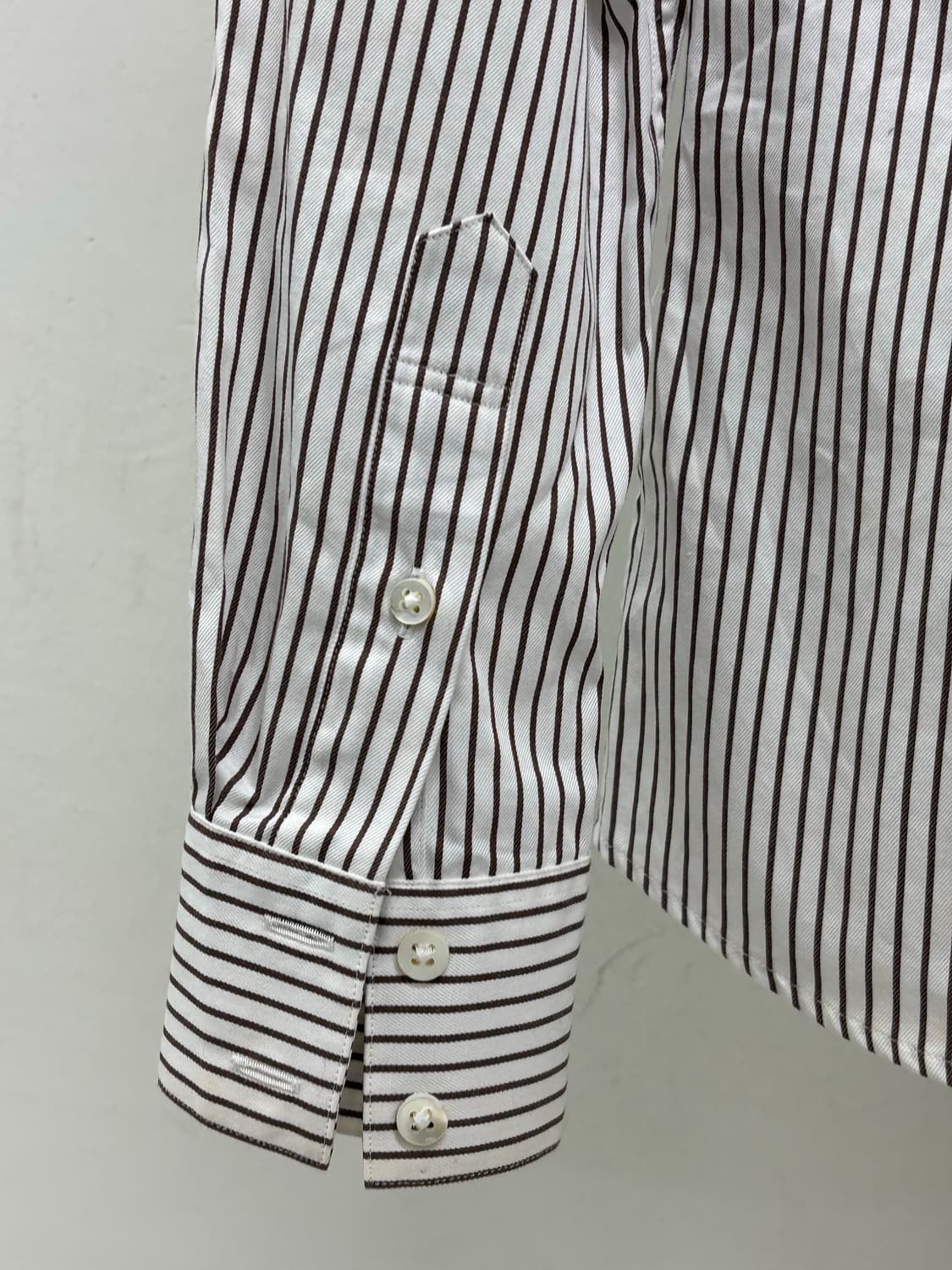 빈티지 브라운 프릴 블라우스 셔츠 상품이미지7