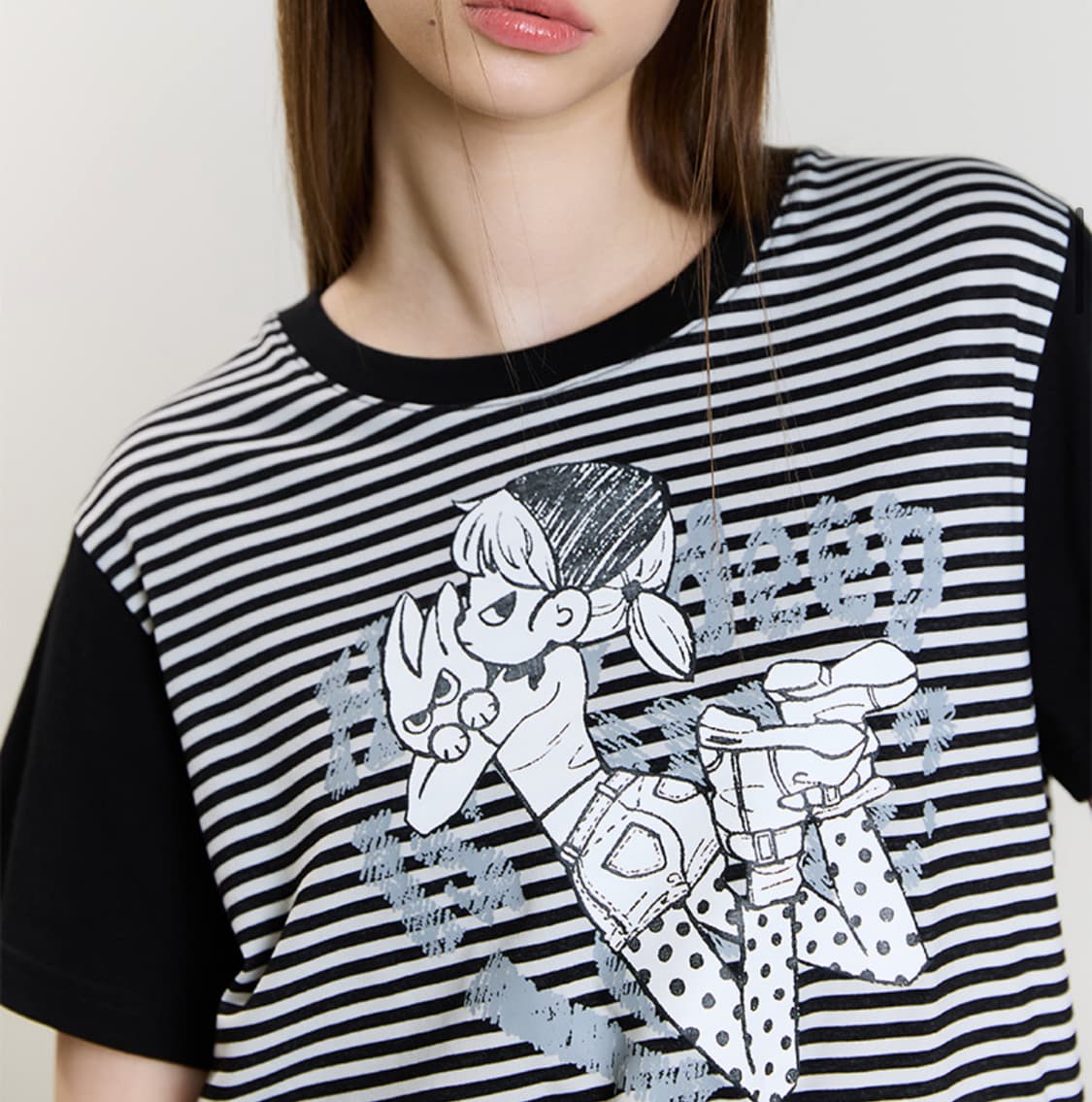 러브이즈트루 SM CHARACTER TEE(BLACK) 상품이미지1