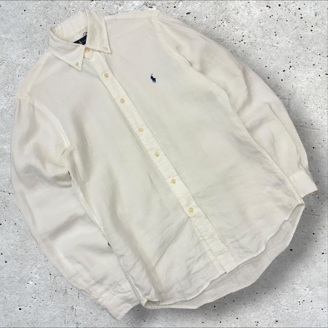 [XS] 폴로 랄프로렌 화이트 린넨 셔츠 D361 상품이미지1