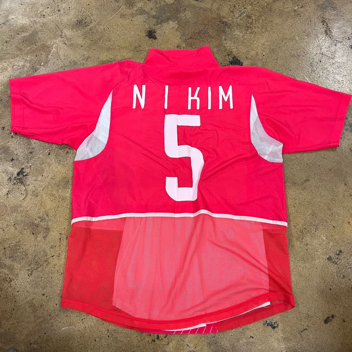 [정품/L] 나이키 대한민국 축구 국가대표 김남일 5번 져지 핑크 b16 상품이미지3