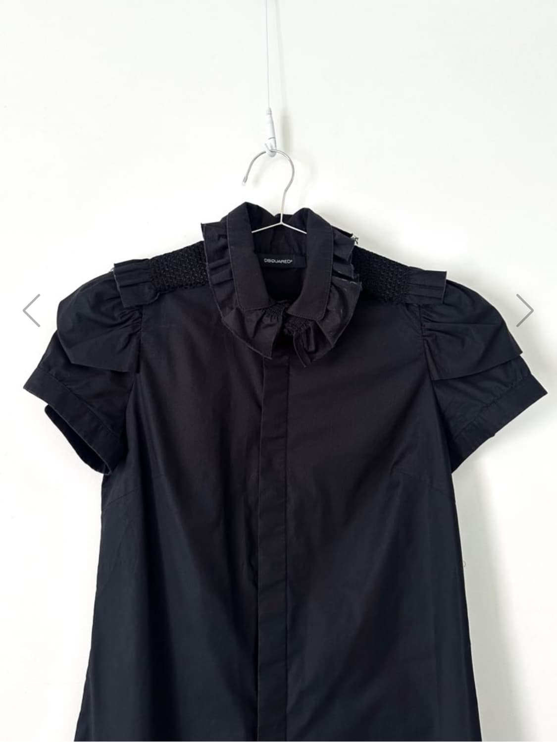 DSQUARED2 frill puff half blouse / black 상품이미지4