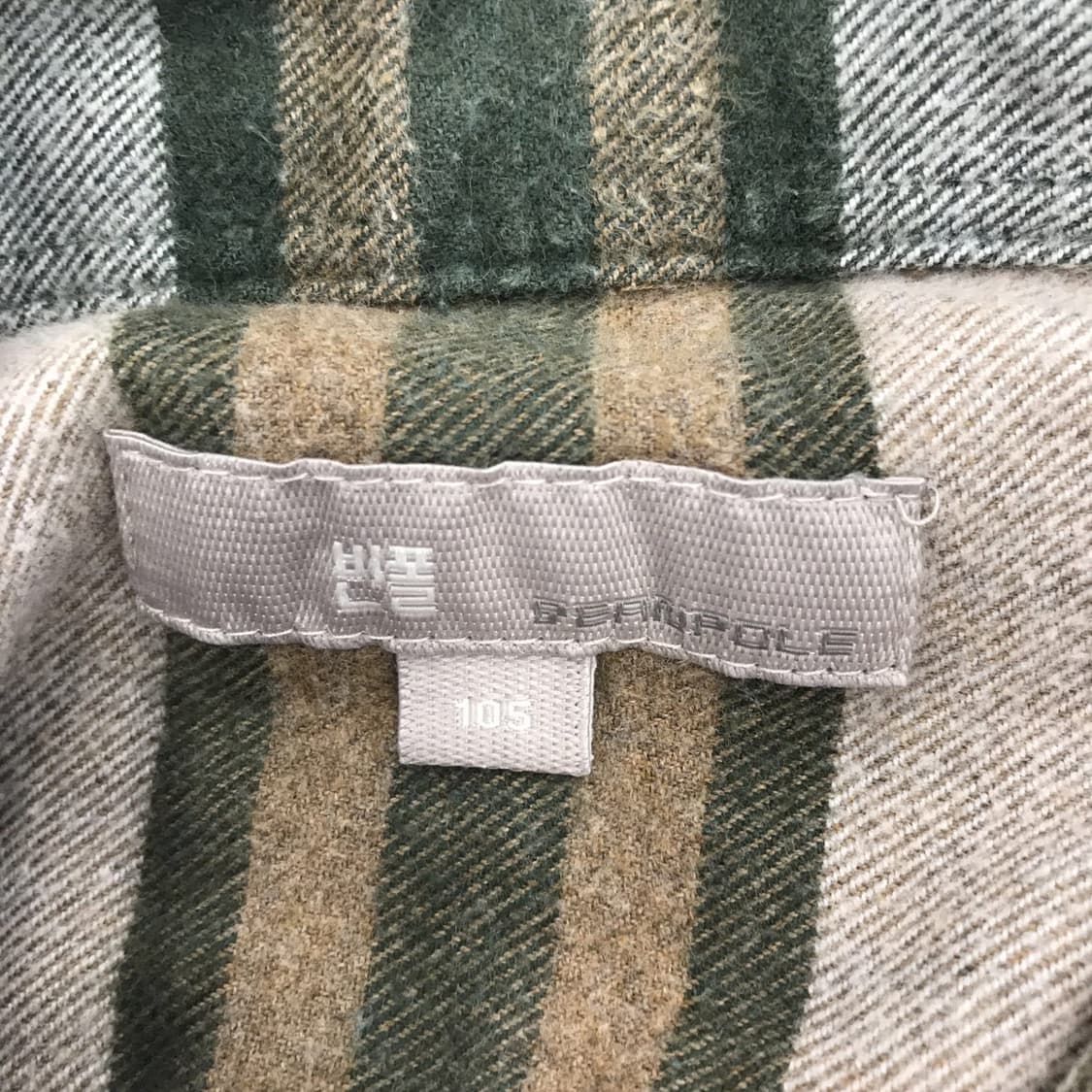 빈폴 신형 플란넬 체크셔츠 [105사이즈] 상품이미지5