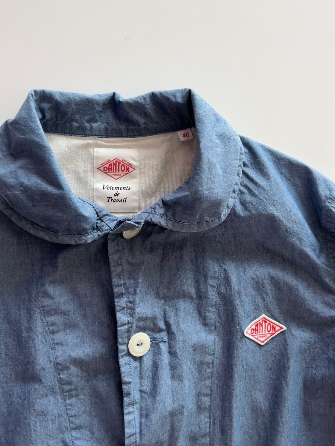 단톤 코튼 숄카라 자켓 40 상품이미지5